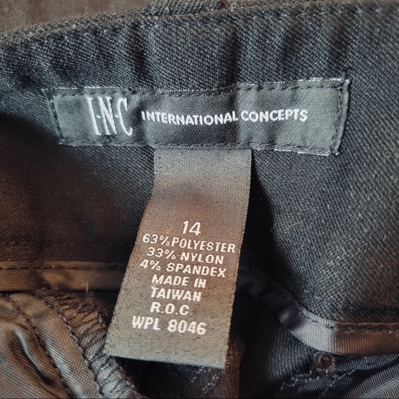 NWT black dress pants/trousers by INC / Macy’s - Picture 7 of 11